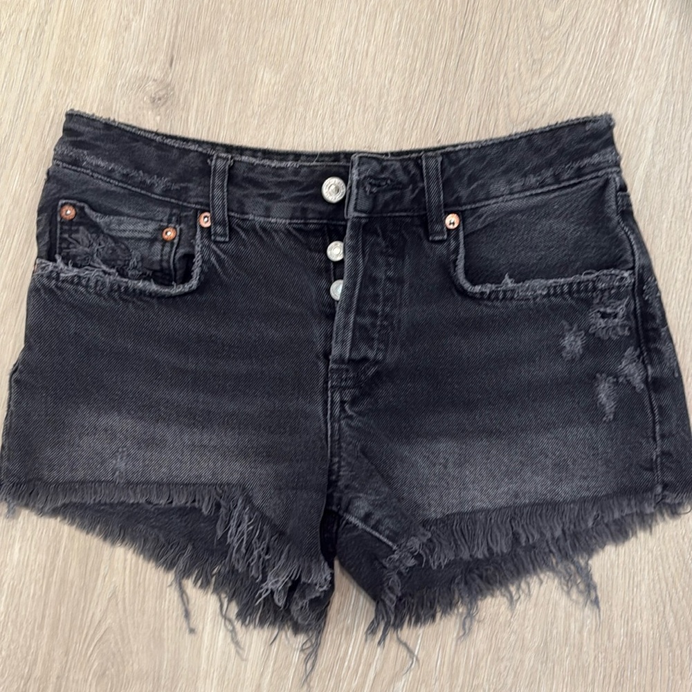 We The Free Black Jean Shorts